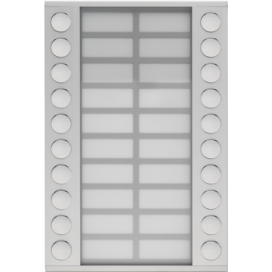 Module d'extension avec 20 sonnettes en deux rangées pour poste extérieur en saillie 20 mm