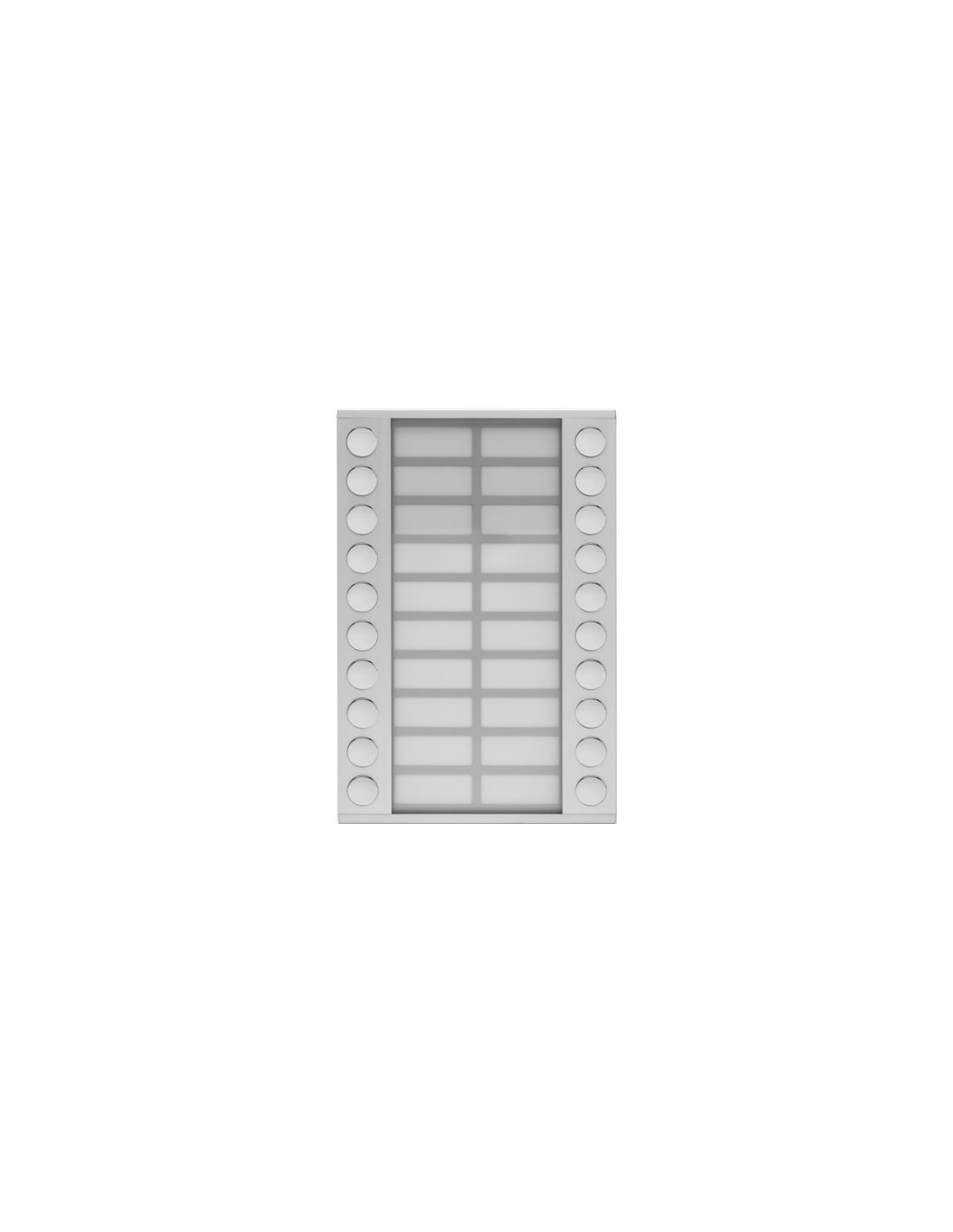 Module d'extension avec 20 sonnettes en deux rangées pour poste extérieur en saillie 20 mm