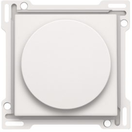 Set de finition pour variateur à bouton rotatif ou régulateur de vitesse, incl. bouton rotatif, couleur white
