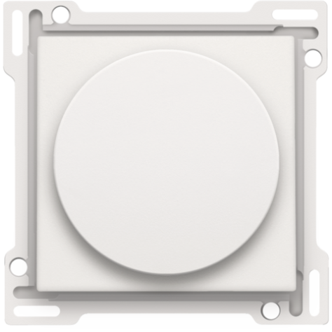 Set de finition pour variateur à bouton rotatif ou régulateur de vitesse, incl. bouton rotatif, couleur white