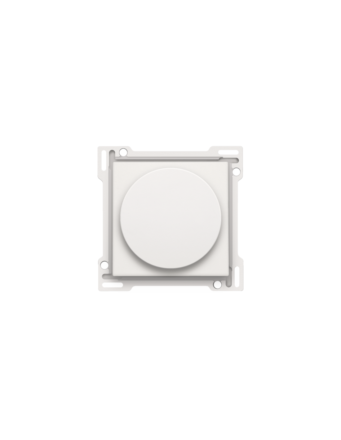 Set de finition pour variateur à bouton rotatif ou régulateur de vitesse, incl. bouton rotatif, couleur white