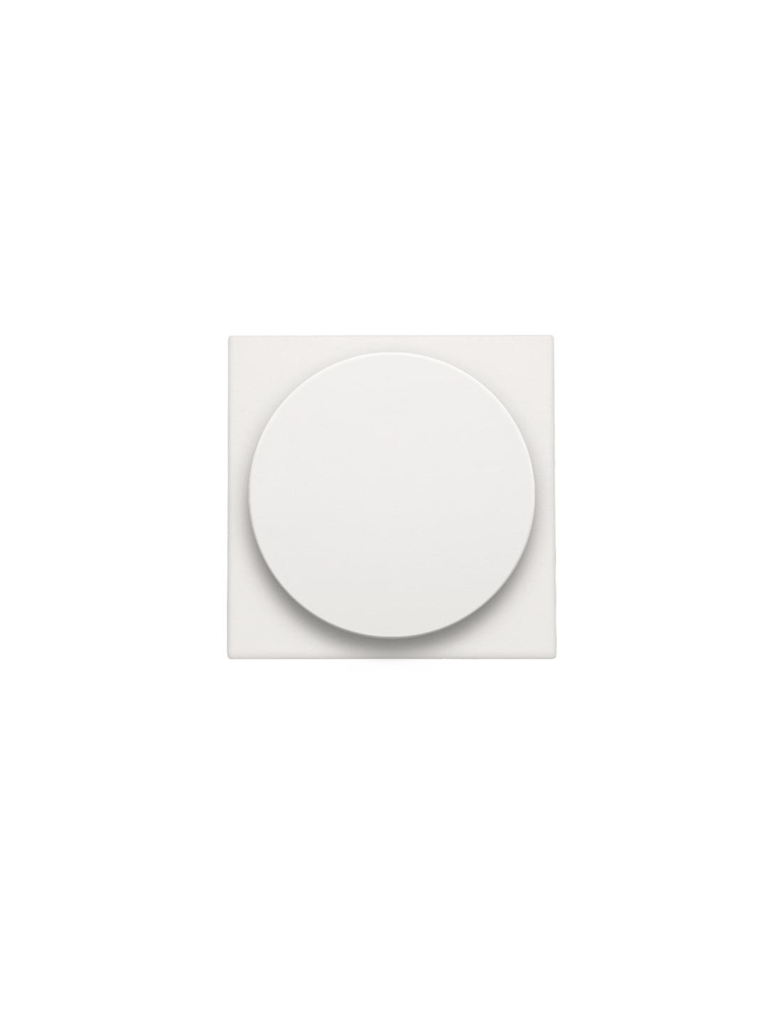 Set de finition pour variateur à bouton rotatif ou extension, incl. bouton rotatif, couleur white