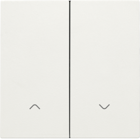 Set de finition pour interrupteur pour volets électronique double, couleur white