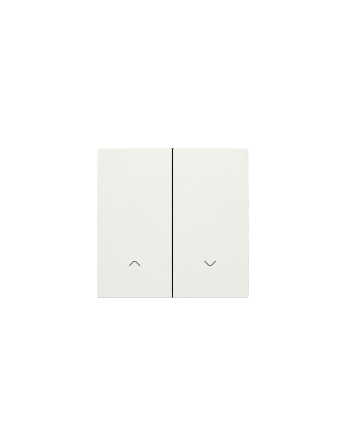 Set de finition pour interrupteur pour volets électronique double, couleur white