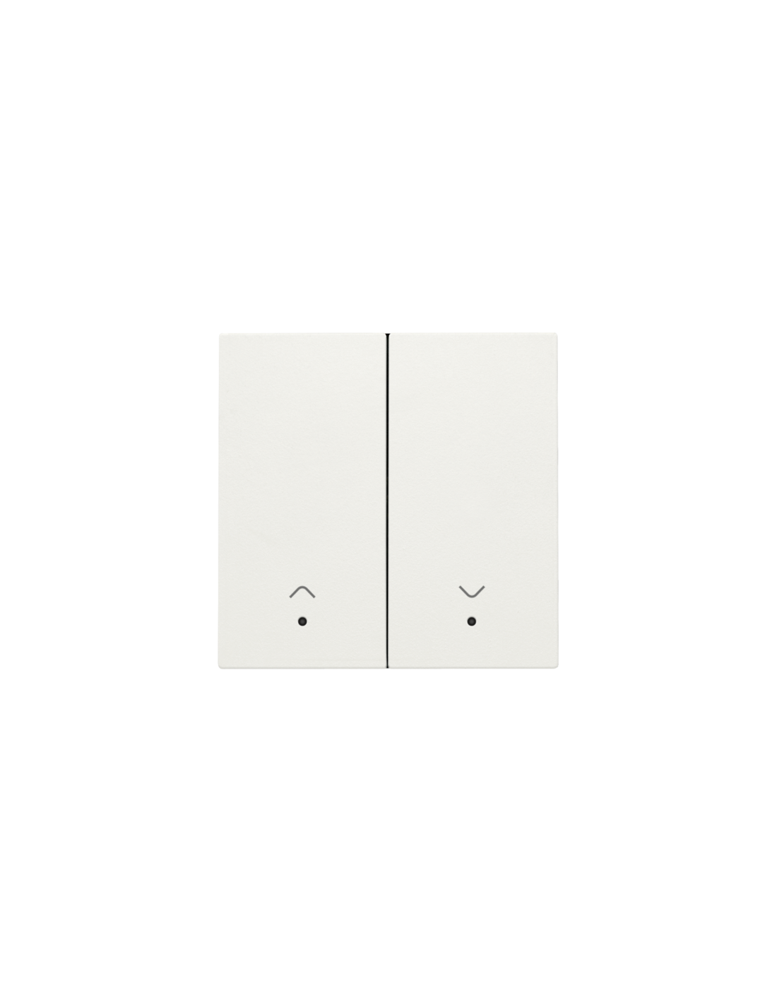 Set de finition avec lentille pour interrupteur pour volets électroniques double, couleur white