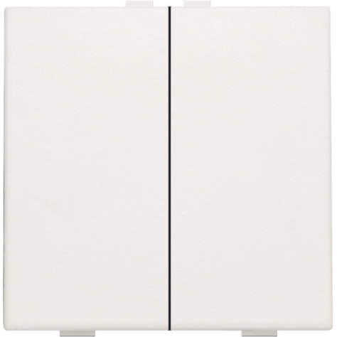 Bouton-poussoir double pour Niko Home Control, couleur white