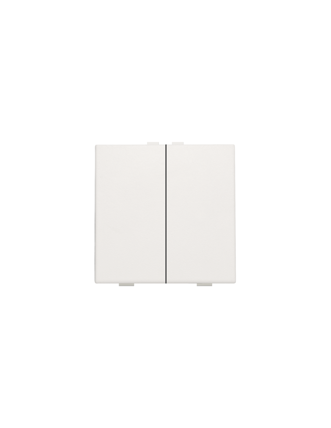 Bouton-poussoir double pour Niko Home Control, couleur white