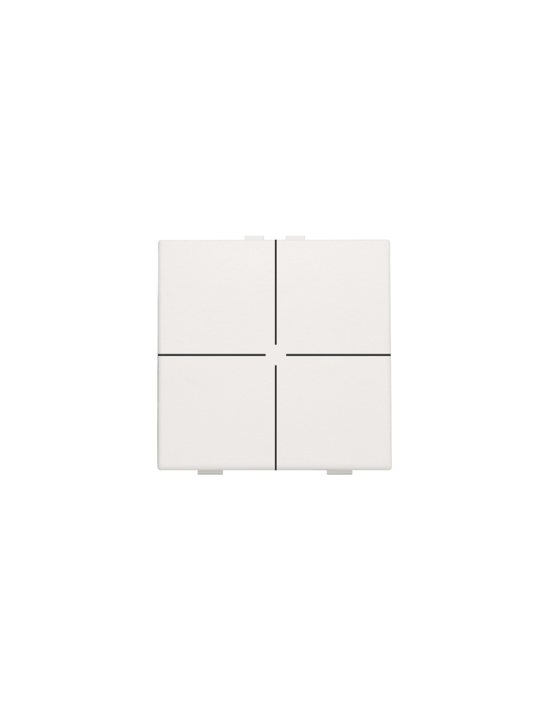 Bouton-poussoir quadruple pour Niko Home Control, couleur white