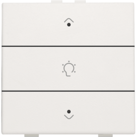 Commande de variateur simple pour Niko Home Control avec LED, couleur white