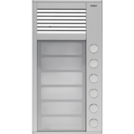 Poste extérieur pour montage en saillie 16 mm avec 6 sonnettes