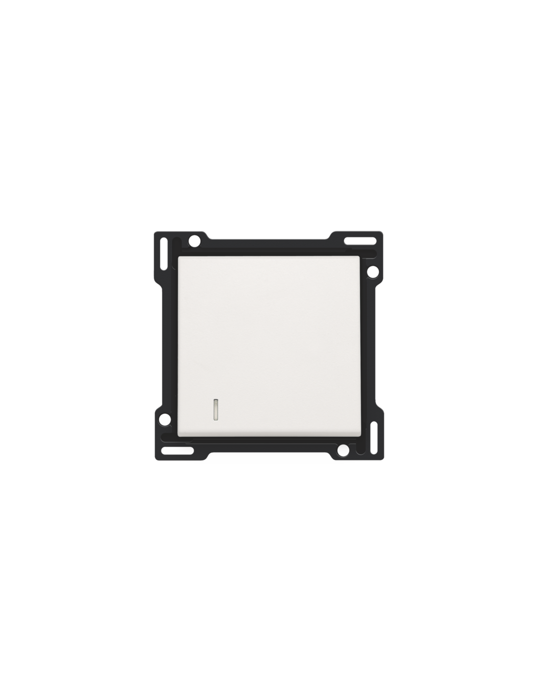 Set de finition avec voyant pour interrupteur ou bouton-poussoir simple, couleur white