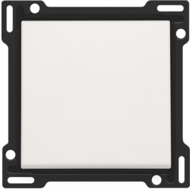 Set de finition pour interrupteur ou bouton-poussoir simple, couleur white