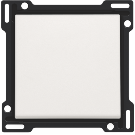 Set de finition pour interrupteur ou bouton-poussoir simple, couleur white