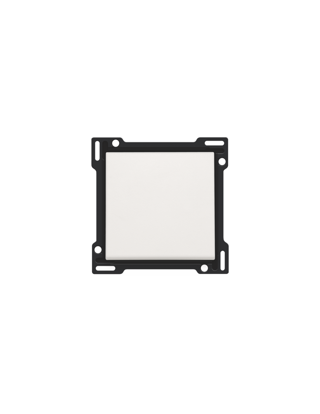 Set de finition pour interrupteur ou bouton-poussoir simple, couleur white