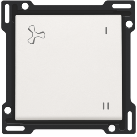 Set de finition pour la commande de ventilation mécaniquement contrôlée, couleur white