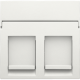 Enjoliveur data 2x RJ, couleur white