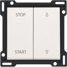 Set de finition pour interrupteur pour volets à verrouillage électrique, couleur white