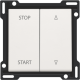 Set de finition pour interrupteur pour volets à verrouillage électrique, couleur white