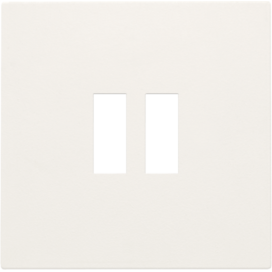 Set de finition pour chargeur double USB-A, couleur white