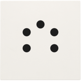 Set de finition pour prise téléphonique 45x45mm, pour encastrement dans des goulottes d'installation ou un appareillage étanche