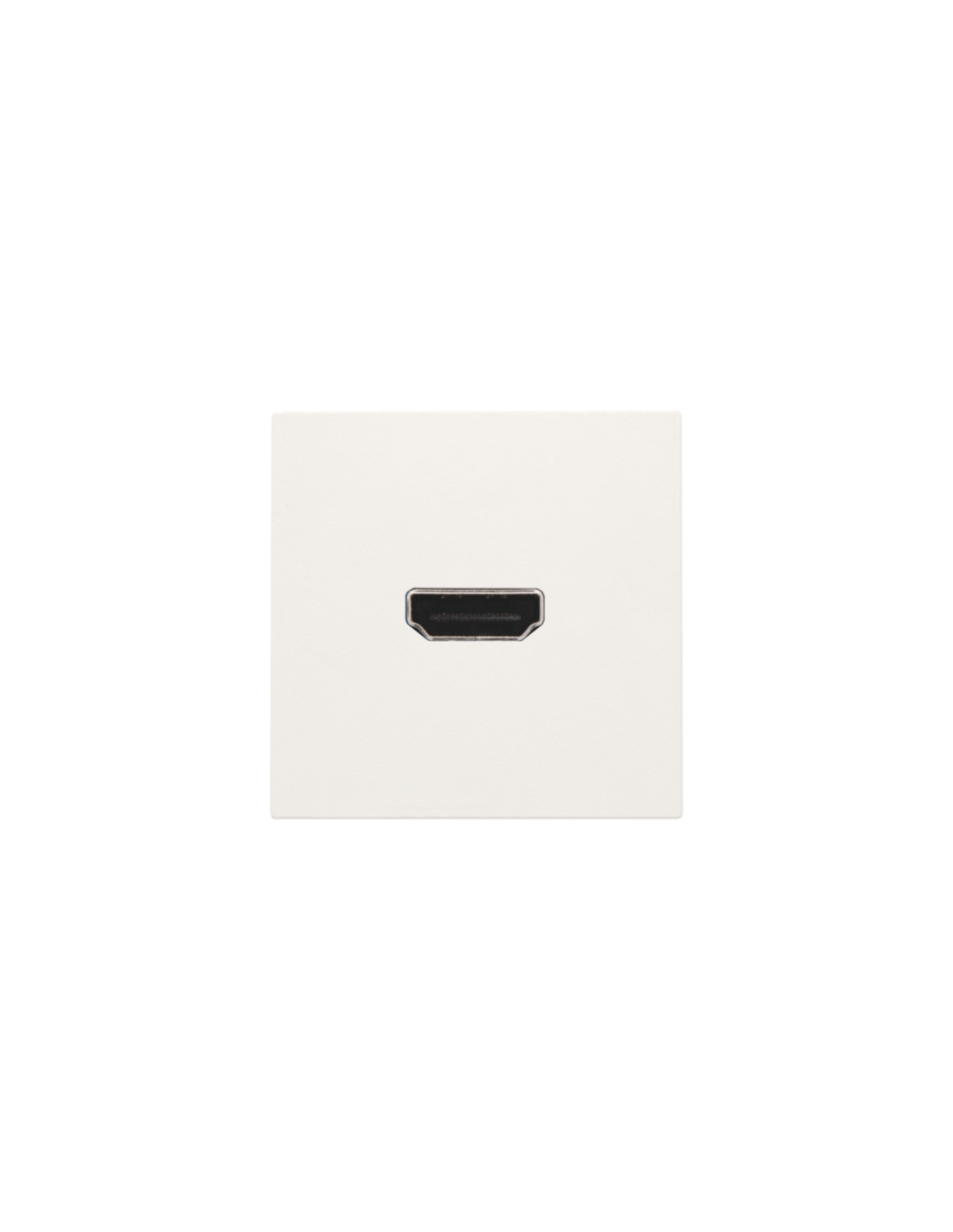 Set de finition avec prise HDMI/HDMI, couleur white