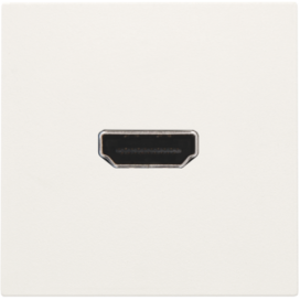 Set de finition avec prise HDMI/HDMI, couleur white