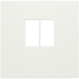 Set de finition pour prise simple pour haut-parleur, couleur white