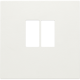 Set de finition pour prise simple pour haut-parleur, couleur white