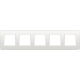 Plaque de recouvrement quintuple, entraxe de 71 mm, couleur Niko Original white