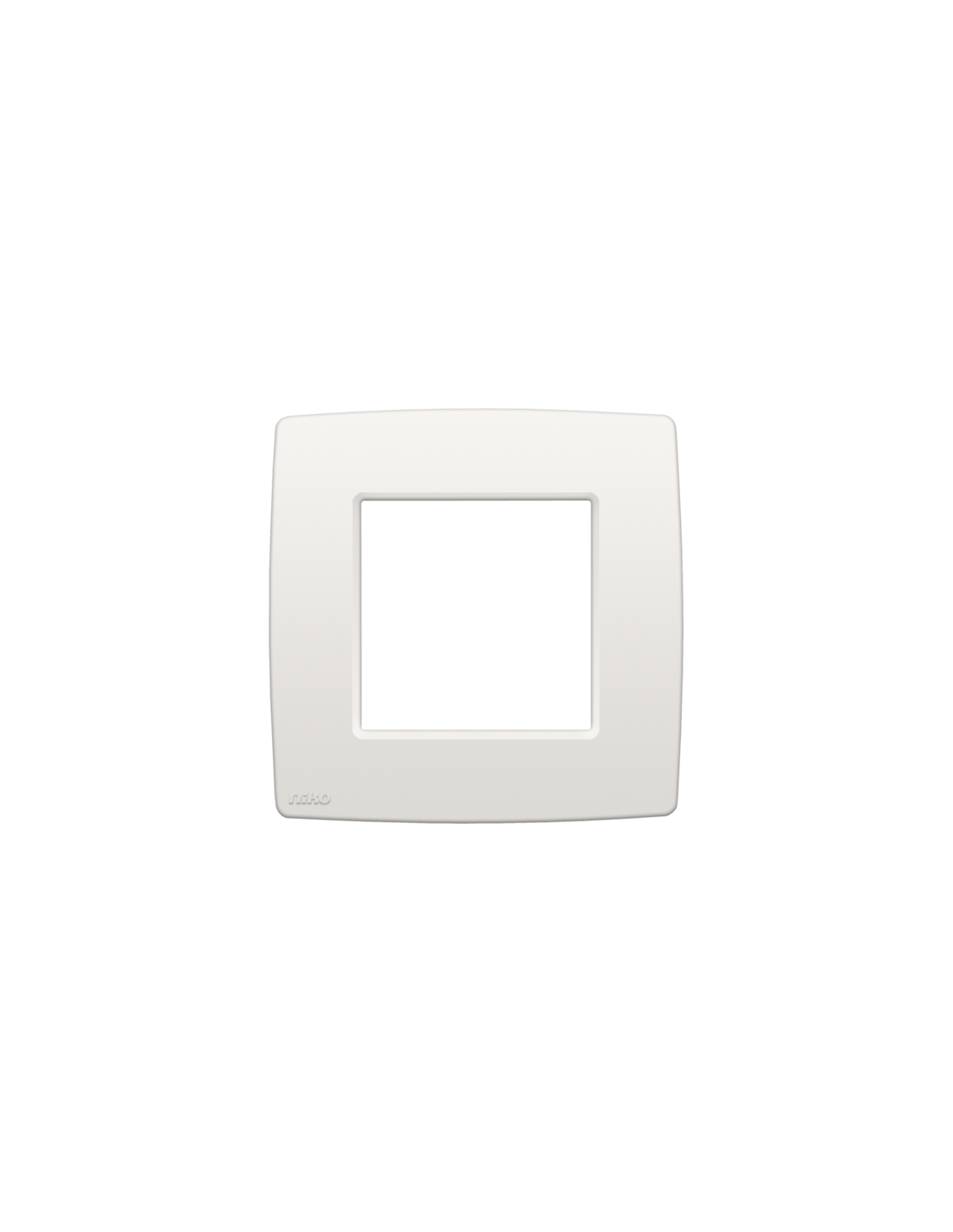 Plaque de recouvrement simple, couleur Niko Original white