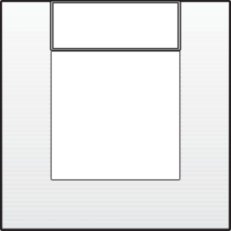 Simple plaque de recouvrement avec porte-étiquette, pour utilisation dans des goulottes d'installation, couleur Niko Original white