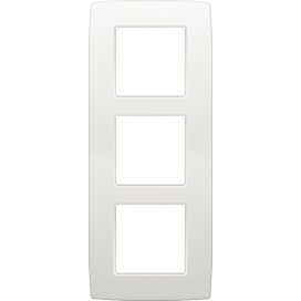Plaque de recouvrement triple, entraxe de 60 mm, verticale, couleur Niko Original white