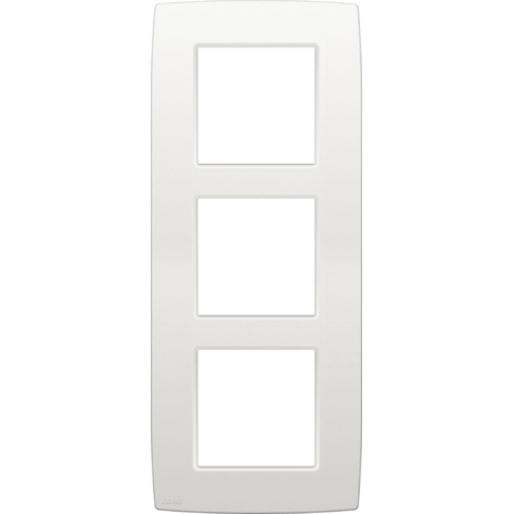 Plaque de recouvrement triple, entraxe de 60 mm, verticale, couleur Niko Original white