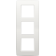 Plaque de recouvrement triple, entraxe de 60 mm, verticale, couleur Niko Original white