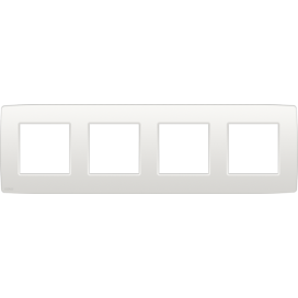 Plaque de recouvrement quadruple, entraxe de 71 mm, couleur Niko Original white