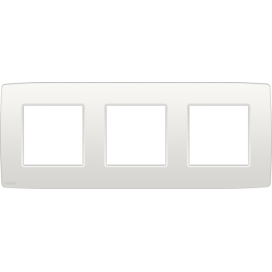 Plaque de recouvrement triple, entraxe de 71 mm, couleur Niko Original white