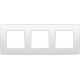 Plaque de recouvrement triple, entraxe de 71 mm, couleur Niko Original white