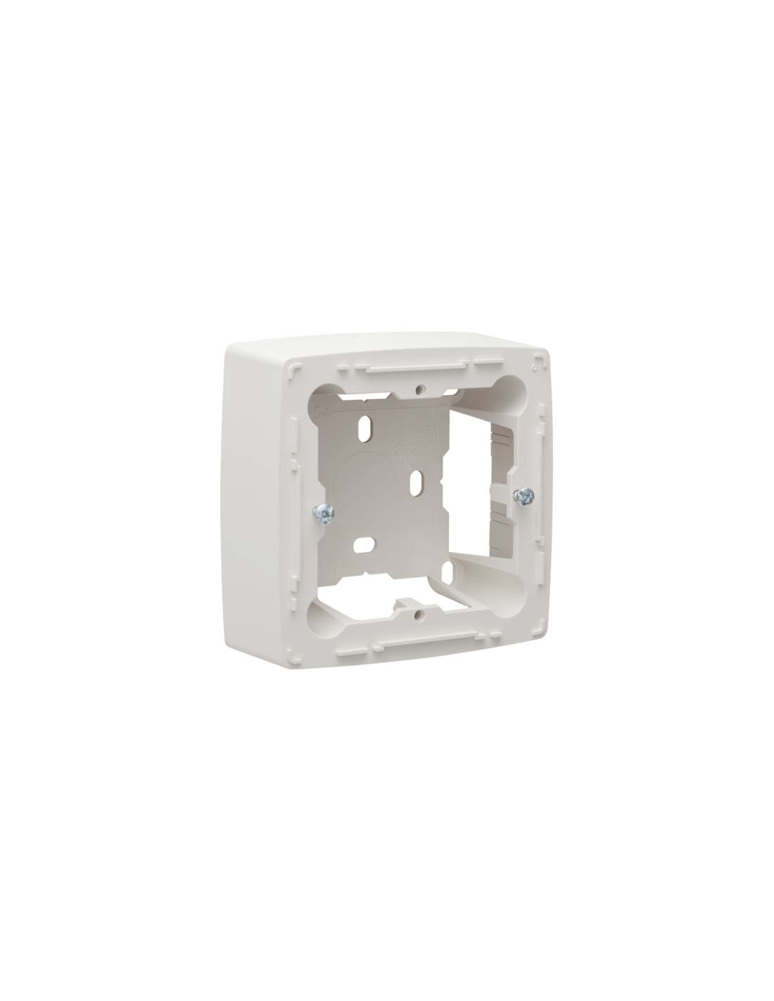 Boîte simple en saillie pour tous les appareils à encastrer de la série Niko Original, white
