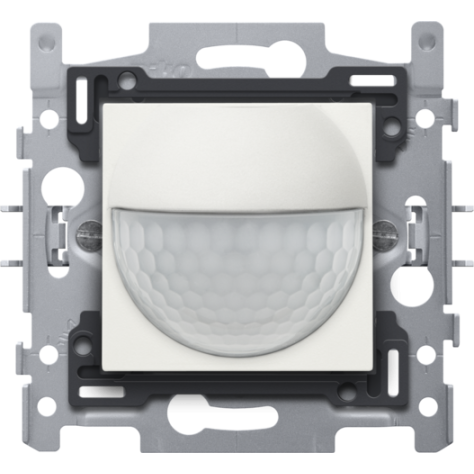 Détecteur de mouvement, 230 V, 8 m, 180°, détecteur mural, pour boîte d'encastrement, couleur white