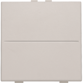 Touche simple pour interrupteur sans fil ou bouton-poussoir à deux boutons de commande, couleur light grey