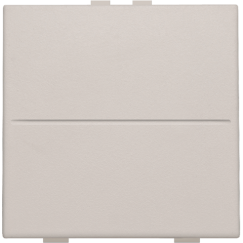 Touche simple pour interrupteur sans fil ou bouton-poussoir à deux boutons de commande, couleur light grey