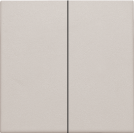 Set de finition pour interrupteur électronique double ou bouton-poussoir, couleur light grey
