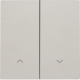 Set de finition pour interrupteur pour volets électronique double, couleur light grey