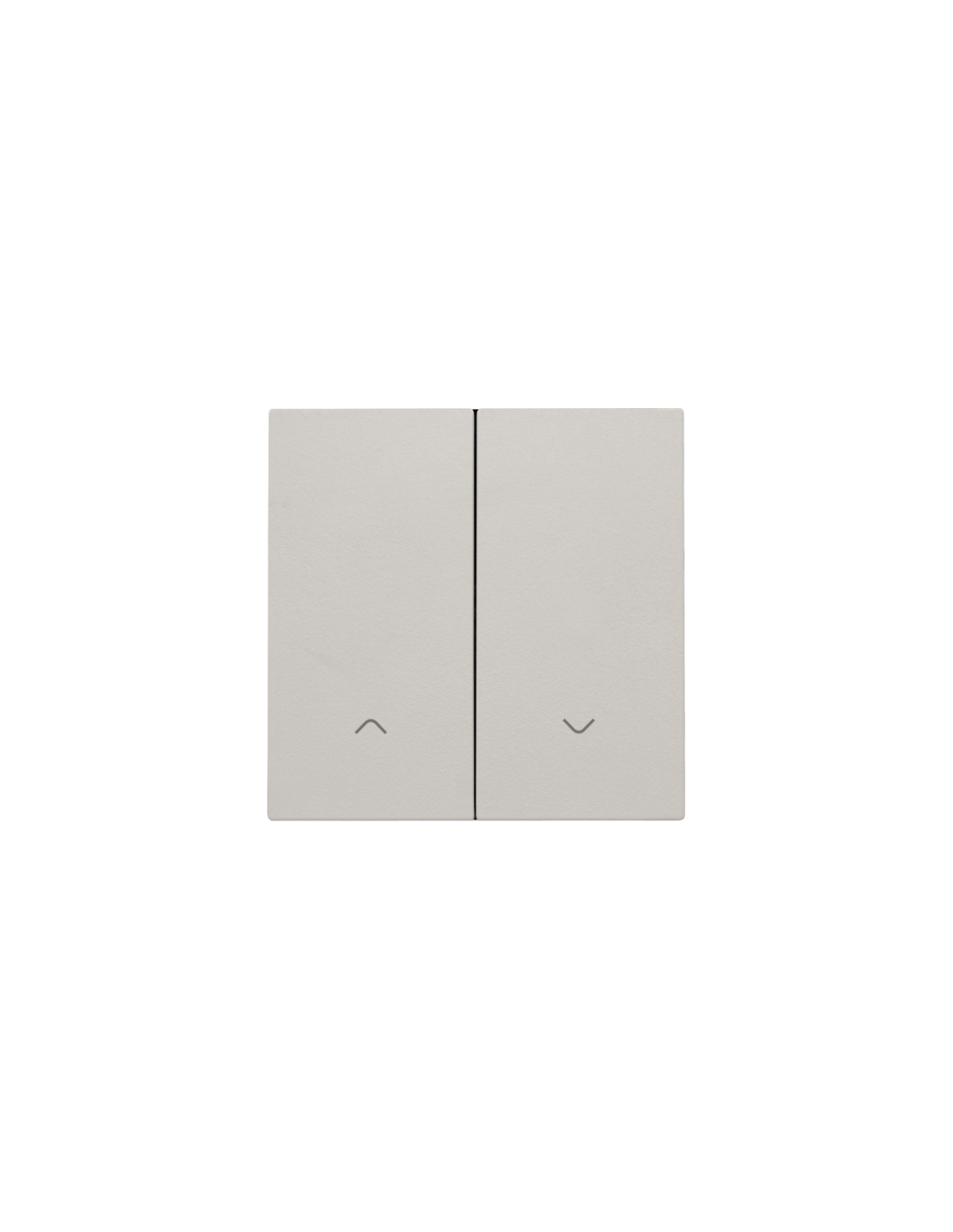Set de finition pour interrupteur pour volets électronique double, couleur light grey