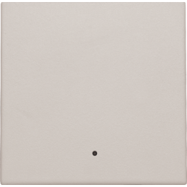 Set de finition avec lentille pour interrupteur électronique ou bouton-poussoir simple, couleur light grey