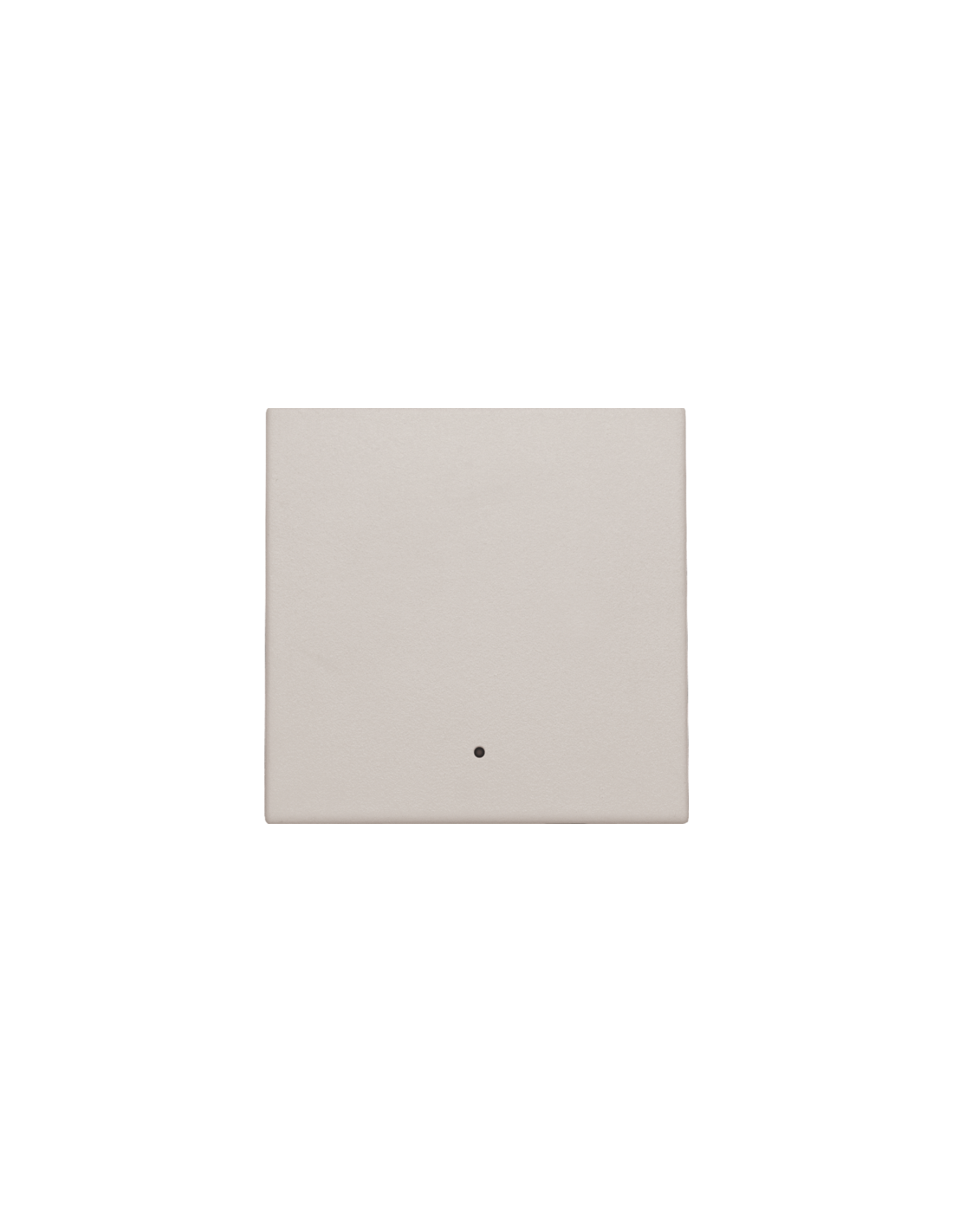 Set de finition avec lentille pour interrupteur électronique ou bouton-poussoir simple, couleur light grey