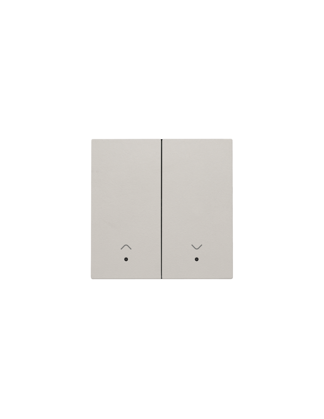 Set de finition avec lentille pour interrupteur pour volets électroniques double, couleur light grey