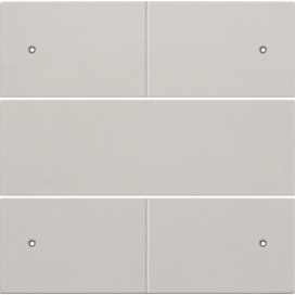 Set de finition pour bouton-poussoir quadruple, libre de potentiel, 24 V, avec LED, couleur light grey