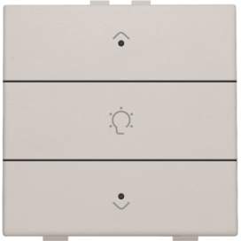 Commande de variateur simple pour Niko Home Control avec LED, couleur light grey
