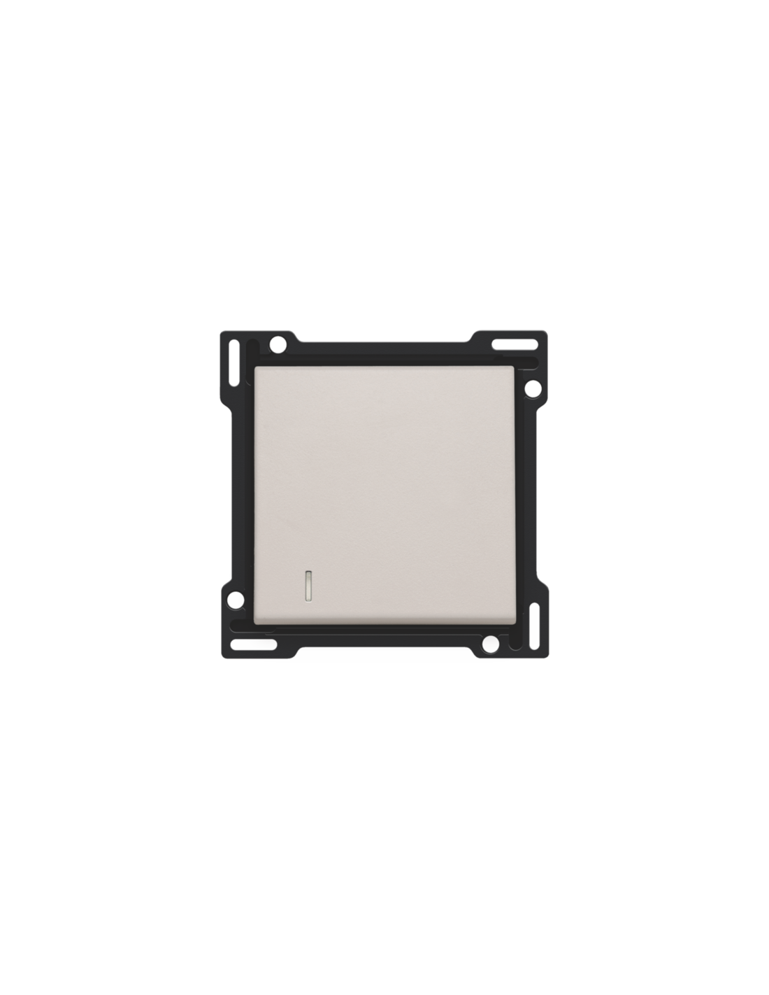 Set de finition avec voyant pour interrupteur ou bouton-poussoir simple, couleur light grey